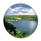 Summersville Lake West Virginia USA 3D Fridge Magnet Crystal Glass