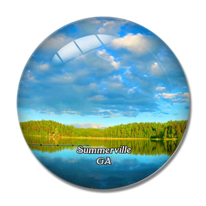 Summerville Floyd Park Georgia USA 3D Fridge Magnet Crystal Glass