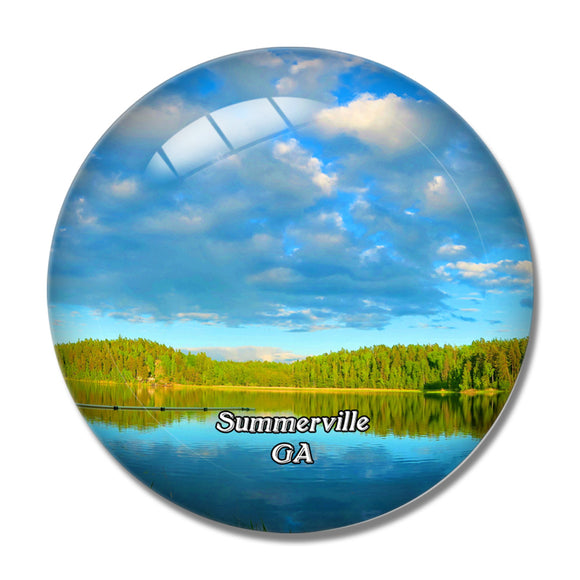 Summerville Floyd Park Georgia USA 3D Fridge Magnet Crystal Glass