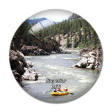 Superior Montana USA 3D Fridge Magnet Crystal Glass