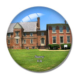 Surry Bacon's Castle Virginia USA 3D Fridge Magnet Crystal Glass
