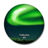 Talkeetna Aurora Dora Alaska USA 3D Fridge Magnet Crystal Glass