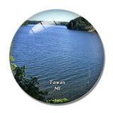 Tawas  Park Michigan USA 3D Fridge Magnet Crystal Glass