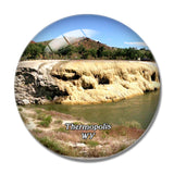 Thermopolis Park Wyoming USA 3D Fridge Magnet Crystal Glass