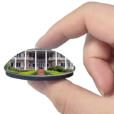 Thomasville Pebble Hill Plantation Georgia USA 3D Fridge Magnet Crystal Glass