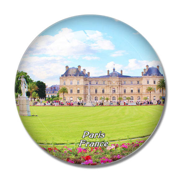 France Luxembourg Gardens Paris 3D Fridge Magnet Crystal Glass