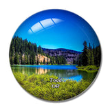 Todd Lake Oregon USA 3D Fridge Magnet Crystal Glass