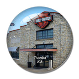 Topeka Museum Kansas USA 3D Fridge Magnet Crystal Glass