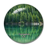 Torrington Park Connecticut USA 3D Fridge Magnet Crystal Glass