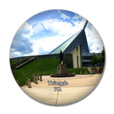 Triangle Marine Corps Museum Virginia USA 3D Fridge Magnet Crystal Glass