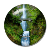 Troutdale Columbia River Highway Oregon USA 3D Fridge Magnet Crystal Glass