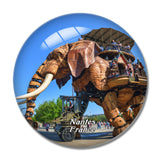 France Machines of the Isle Nantes 3D Fridge Magnet Crystal Glass