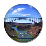 Twin Falls Perrine Bridge Idaho USA 3D Fridge Magnet Crystal Glass