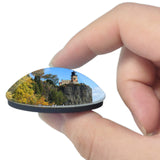 Two Harbors Split Rock Lighthouse Minnesota USA 3D Fridge Magnet Crystal Glass