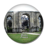 France Mars Gate Reims 3D Fridge Magnet Crystal Glass