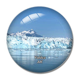 Valdez Glacier Alaska USA 3D Fridge Magnet Crystal Glass