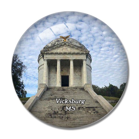 Vicksburg National Military Park Mississippi USA 3D Fridge Magnet Crystal Glass