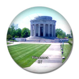 Vincennes George Rogers Clark Park Indiana USA 3D Fridge Magnet Crystal Glass