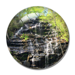 Walhalla Issaqueena Falls South Carolina USA 3D Fridge Magnet Crystal Glass