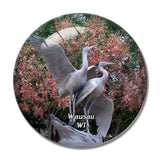 Wausau Art Museum Wisconsin USA 3D Fridge Magnet Crystal Glass