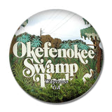 Waycross Okefenokee Swamp Park Georgia USA 3D Fridge Magnet Crystal Glass