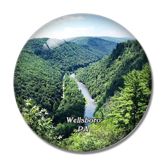 Wellsboro State Park Pennsylvania USA 3D Fridge Magnet Crystal Glass