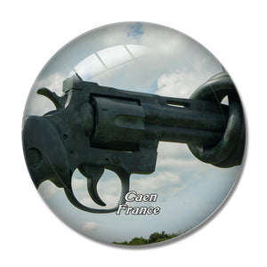 France Memorial de Caen 3D Fridge Magnet Crystal Glass