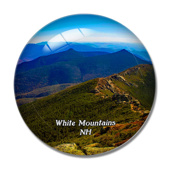 White Mountains New Hampshire USA 3D Fridge Magnet Crystal Glass