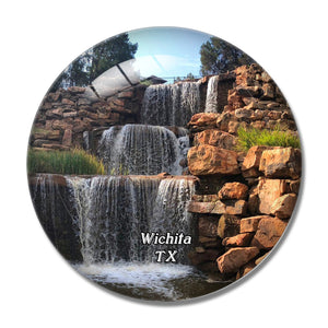 Wichita Falls Texas USA 3D Fridge Magnet Crystal Glass