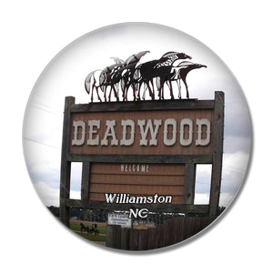 Williamston Deadwood North Carolina USA 3D Fridge Magnet Crystal Glass