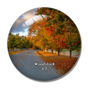 Woodstock Vermont USA 3D Fridge Magnet Crystal Glass