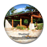 Woodward Boiling Springs Park Oklahoma USA 3D Fridge Magnet Crystal Glass