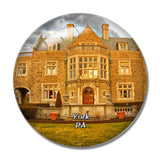 York Mansion Pennsylvania USA 3D Fridge Magnet Crystal Glass