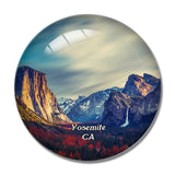 Yosemite National Park Glacier Point California USA 3D Fridge Magnet Crystal Glass