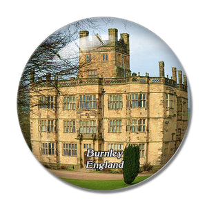 Burnley Gawthorpe Hall UK England 3D Fridge Magnet Crystal Glass