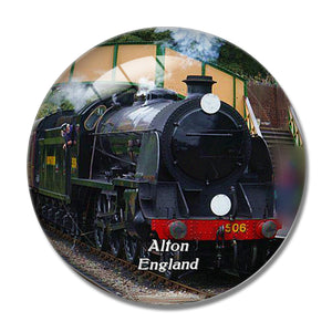 Alton The Mid Hants Railway Watercress Line UK England 3D Fridge Magnet Crystal Glass