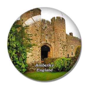 Amberley Castle UK England 3D Fridge Magnet Crystal Glass