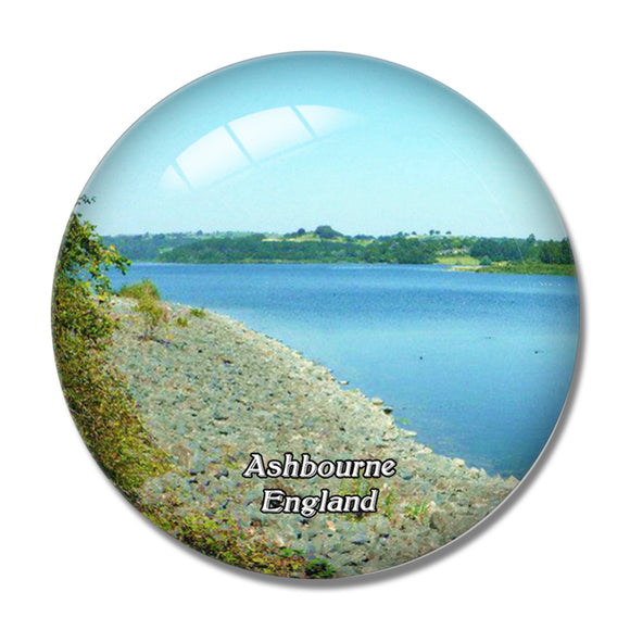 Ashbourne Carsington Water UK England 3D Fridge Magnet Crystal Glass