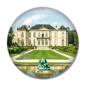 France Musee Rodin Paris 3D Fridge Magnet Crystal Glass