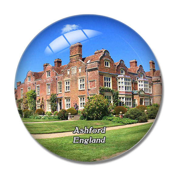 Ash Godinton House & Gardens UK England 3D Fridge Magnet Crystal Glass