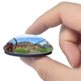Ashington Woodhorn Museum UK England 3D Fridge Magnet Crystal Glass