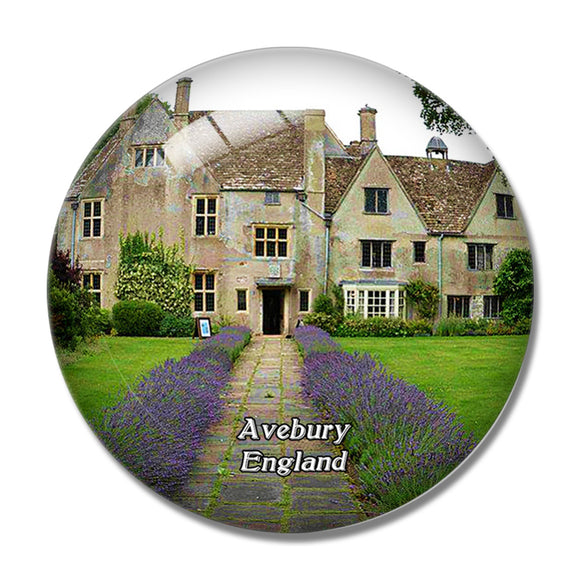 Avebury Manor UK England 3D Fridge Magnet Crystal Glass