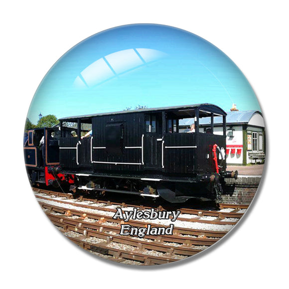 Aylesbury shire Railway Centre UK England 3D Fridge Magnet Crystal Glass