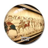 France Museum of the Bayeux Tapestry 3D Fridge Magnet Crystal Glass