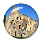 Battle Abbey and Battlefield UK England 3D Fridge Magnet Crystal Glass