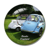 Boston The Bubblecar Museum UK England 3D Fridge Magnet Crystal Glass