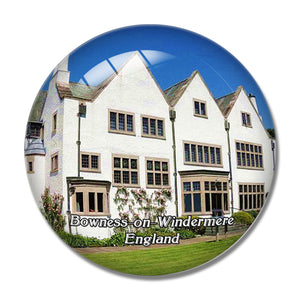 Bowness-on-Windermere Blackwell The Arts & Crafts House UK England 3D Fridge Magnet Crystal Glass