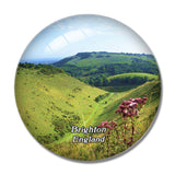 Brighton Devil's Dyke National Trust UK England 3D Fridge Magnet Crystal Glass