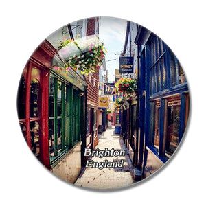 Brighton The Lanes UK England 3D Fridge Magnet Crystal Glass