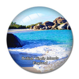 British Virgin Islands Devils Bay Virgin Gorda UK England 3D Fridge Magnet Crystal Glass